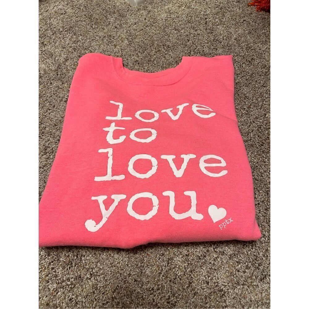 New Gildan Love to Love You Pink Sweatshirt